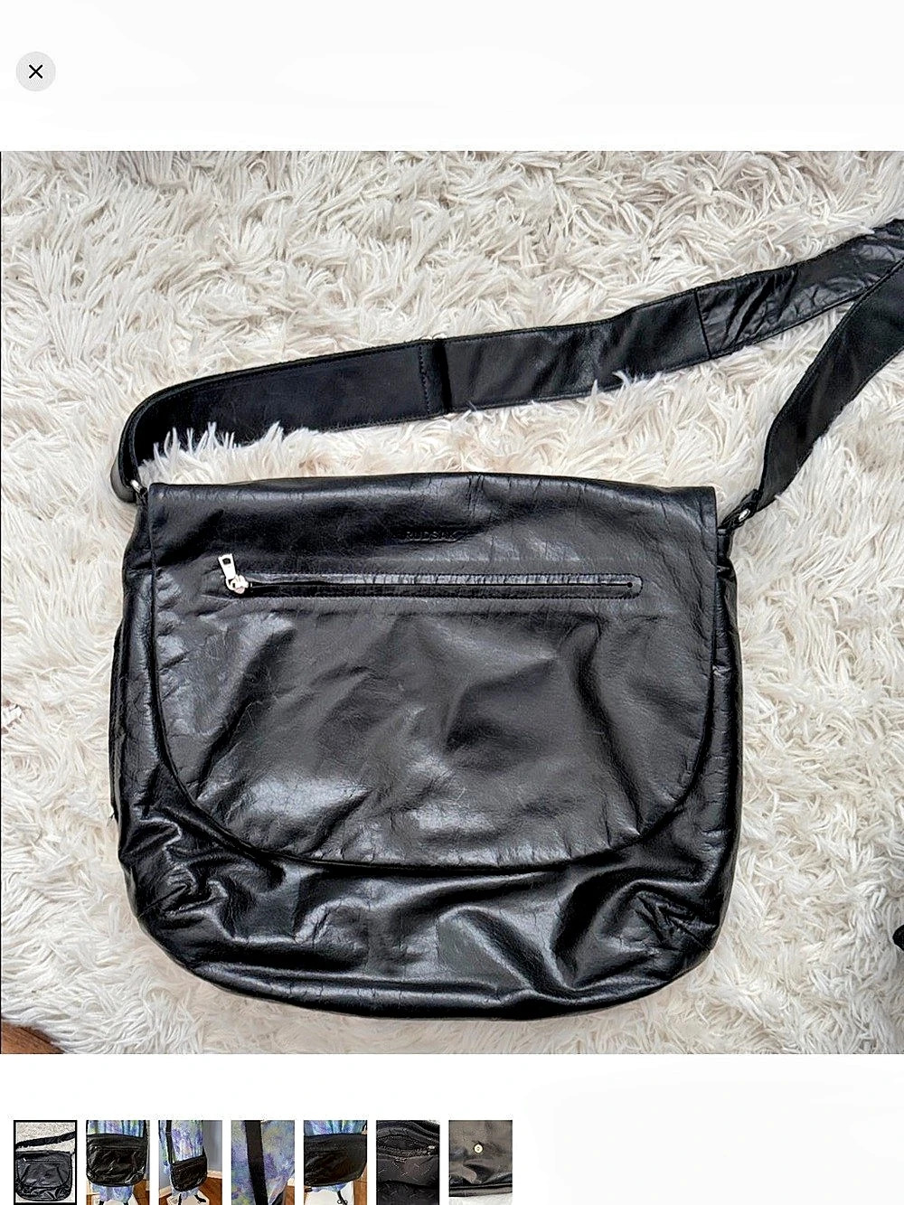 Rudsak Black Leather Crossbody Bag